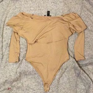 Off the shoulder body suit